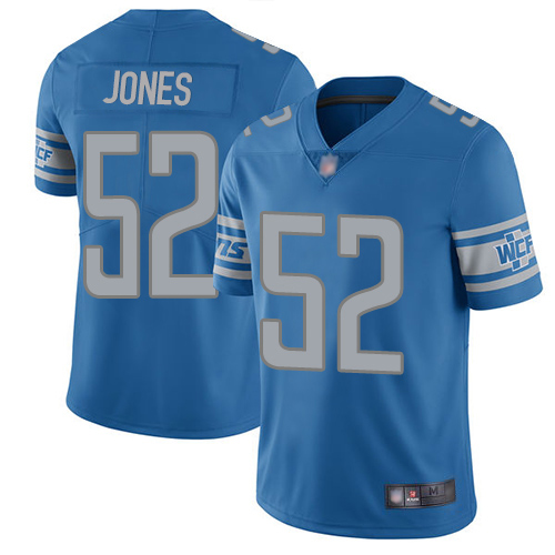 Detroit Lions Limited Blue Men Christian Jones Home Jersey NFL Football #52 Vapor Untouchable